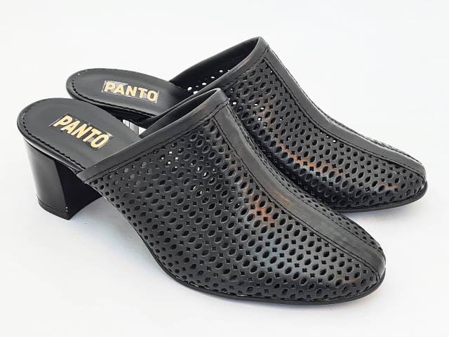 Saboti dama piele negri Ioana biashoes.ro imagine reduceri